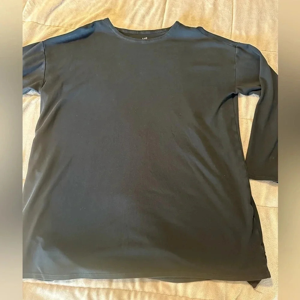 J. Jill Black Long Sleeve Top